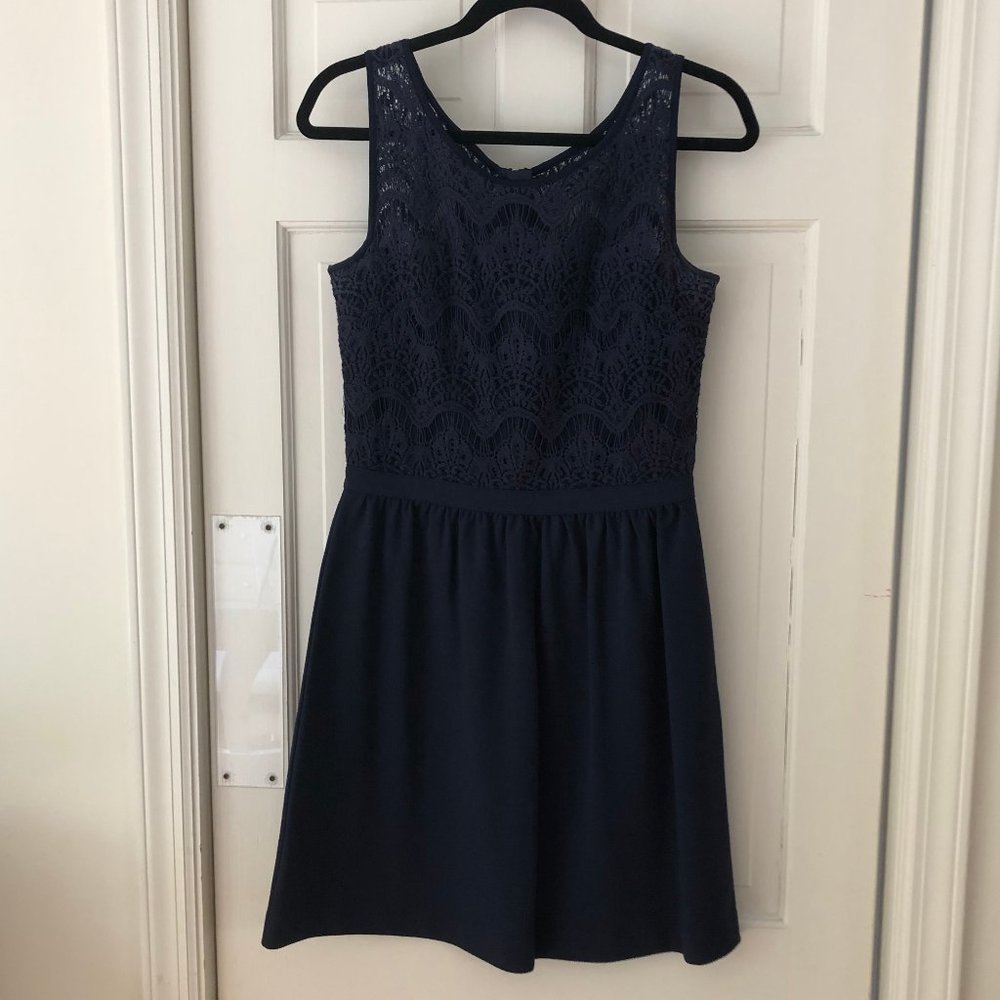 Lilly Pulitzer Rhea Dress Navy- Size M